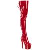 Pleaser - ADORE3850 Platform Overknee Boots - Red Product image